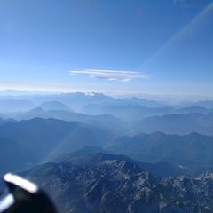 Flugwegposition um 09:14:37: Aufgenommen in der Nähe von Gemeinde Ebensee, 4802 Ebensee, Österreich in 3359 Meter